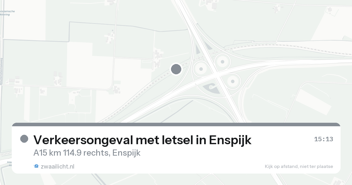 Verkeersongeval met letsel in Enspijk — 11 aug 2026