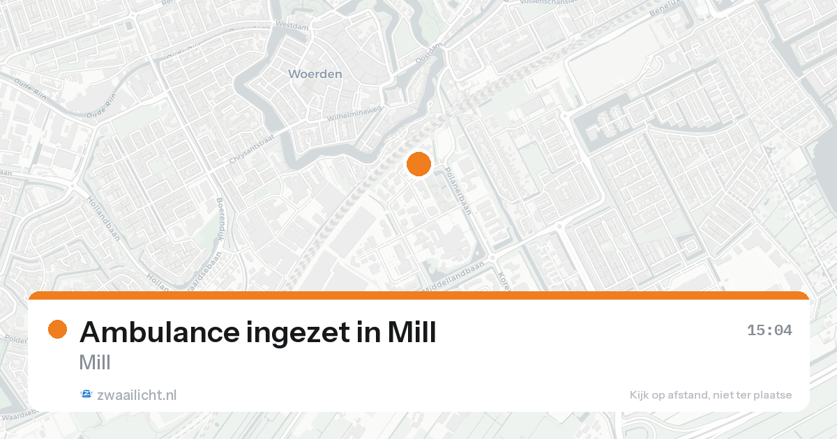Ambulance ingezet in Mill — 30 jan 2026