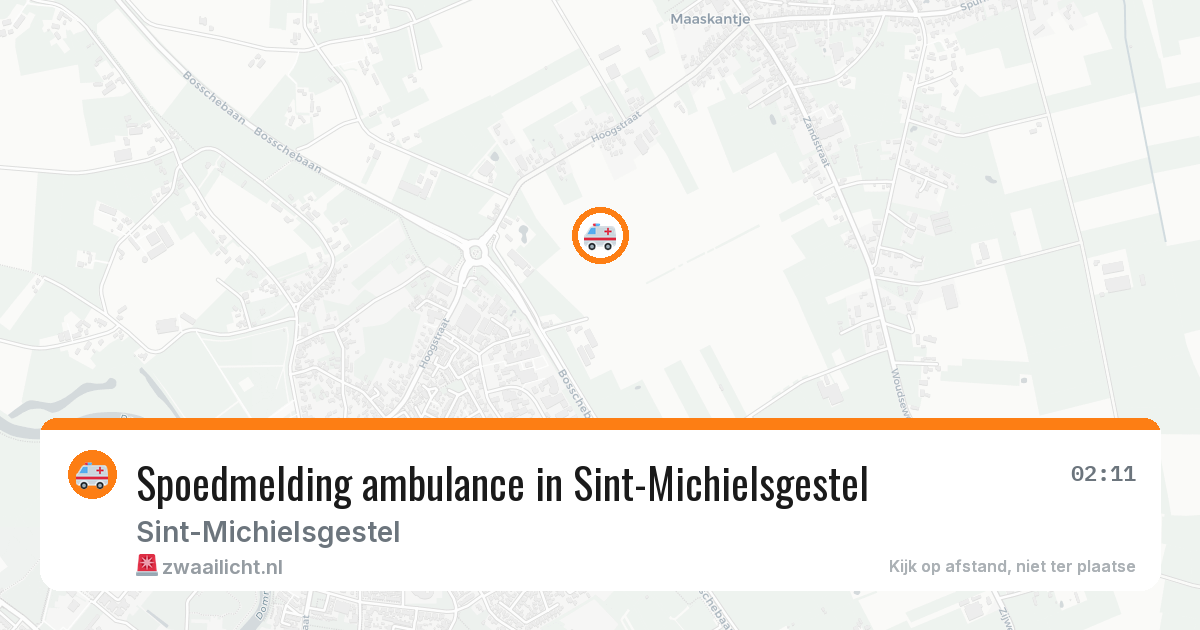 Spoedmelding ambulance in Sint-Michielsgestel — 13 jun 2026