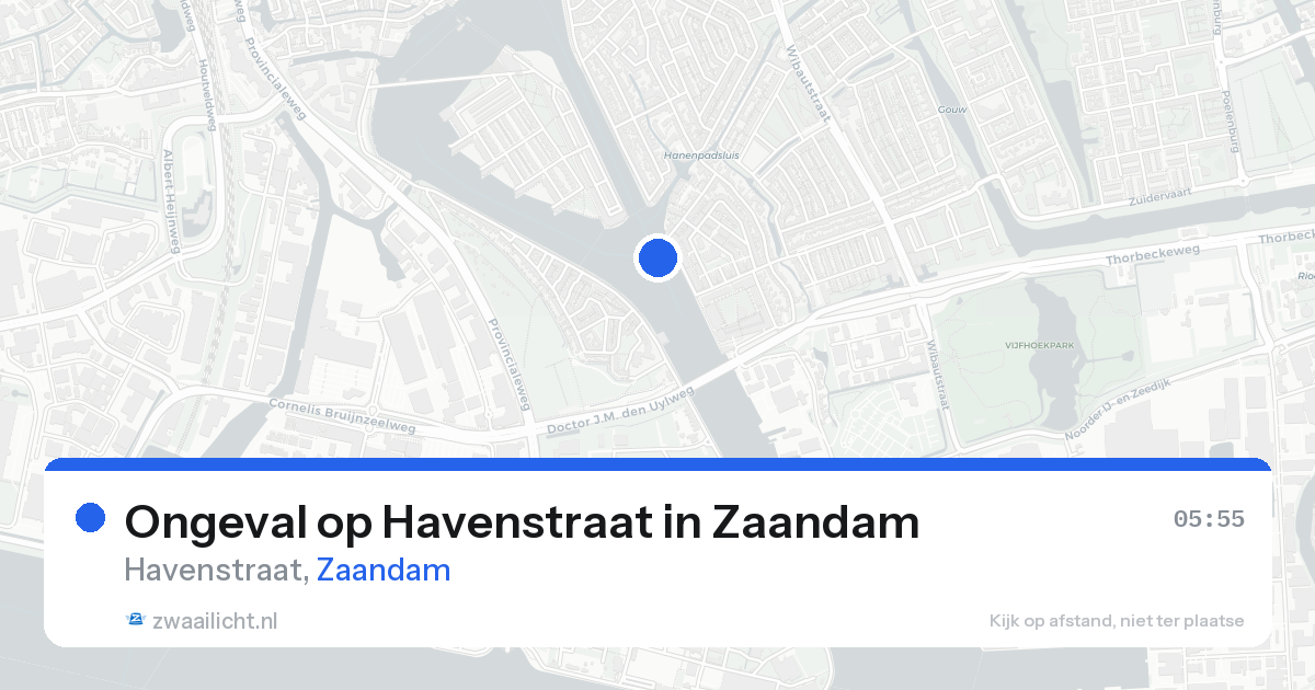 Ongeval op Havenstraat in Zaandam — 26 aug 2026