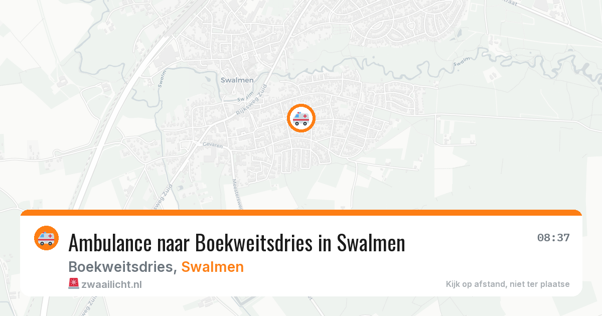 Ambulance naar Boekweitsdries in Swalmen — 27 mei 2026