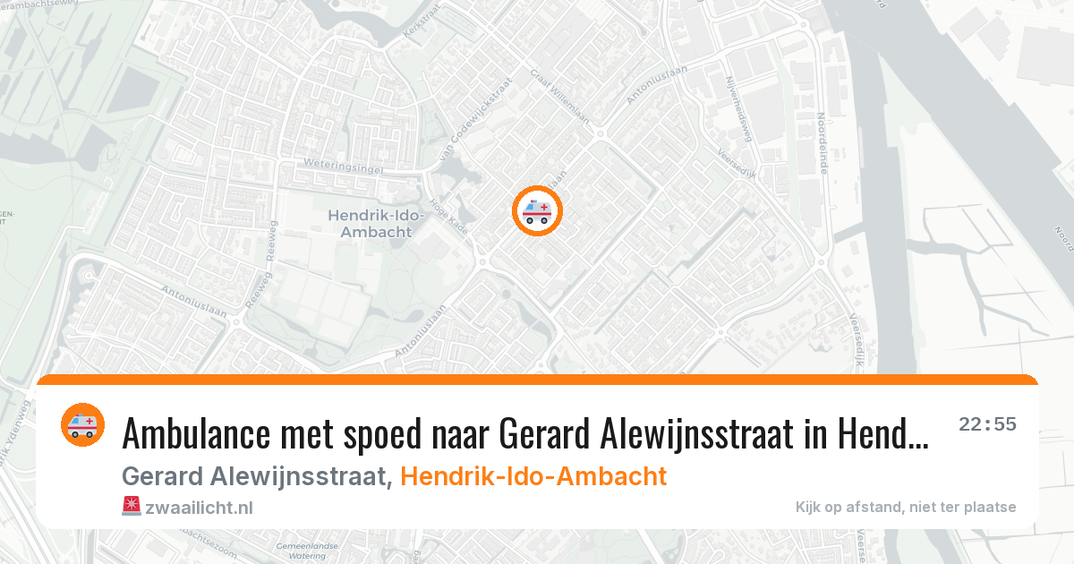Ambulance met spoed naar Gerard Alewijnsstraat in Hendrik-Ido-Ambacht — 29 jan 2026