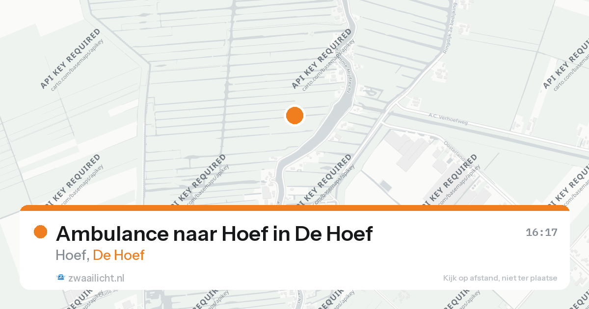 Ambulance naar Hoef in De Hoef — 26 aug 2026
