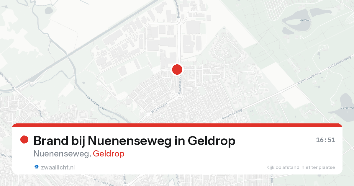 Brand bij Nuenenseweg in Geldrop — 2 apr 2026