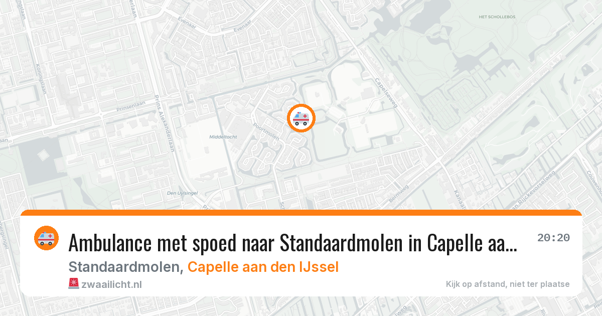 Ambulance met spoed naar Standaardmolen in Capelle aan den IJssel — 23 jun 2026