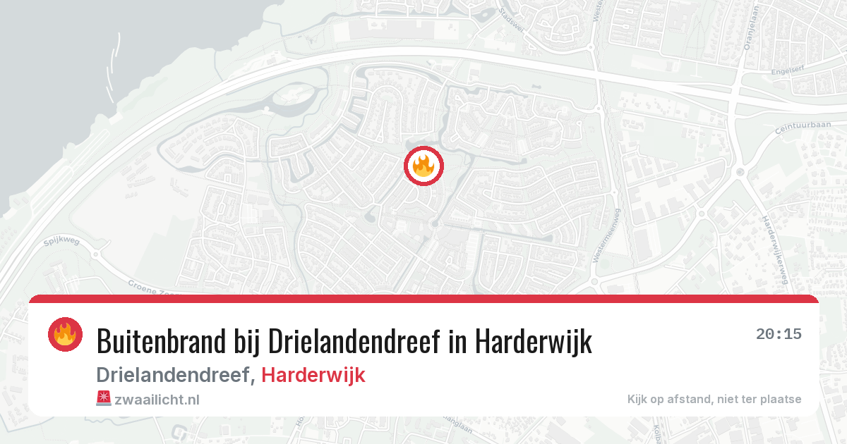 Buitenbrand bij Drielandendreef in Harderwijk — 6 jul 2026