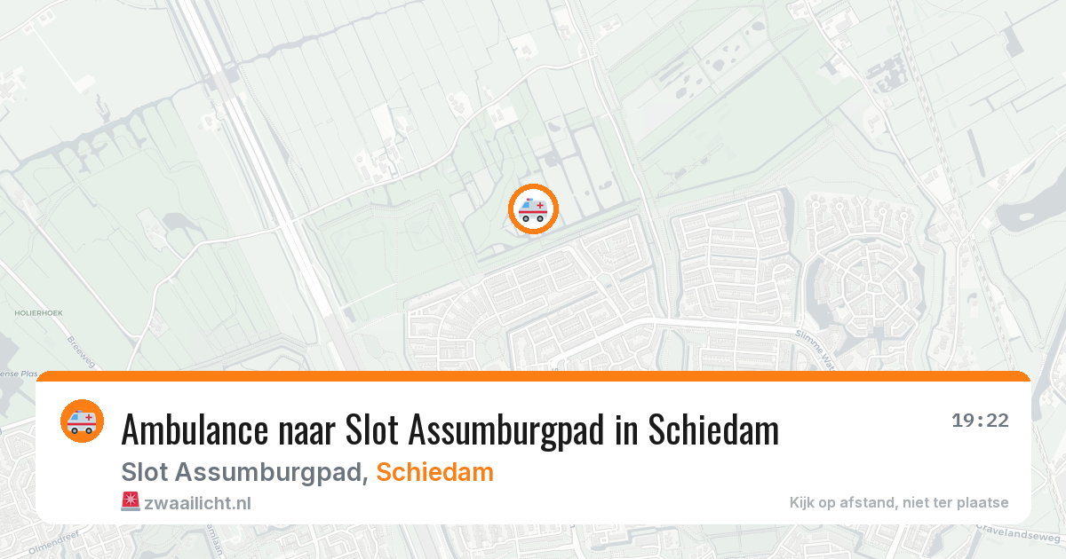 Ambulance naar Slot Assumburgpad in Schiedam — 22 jul 2026