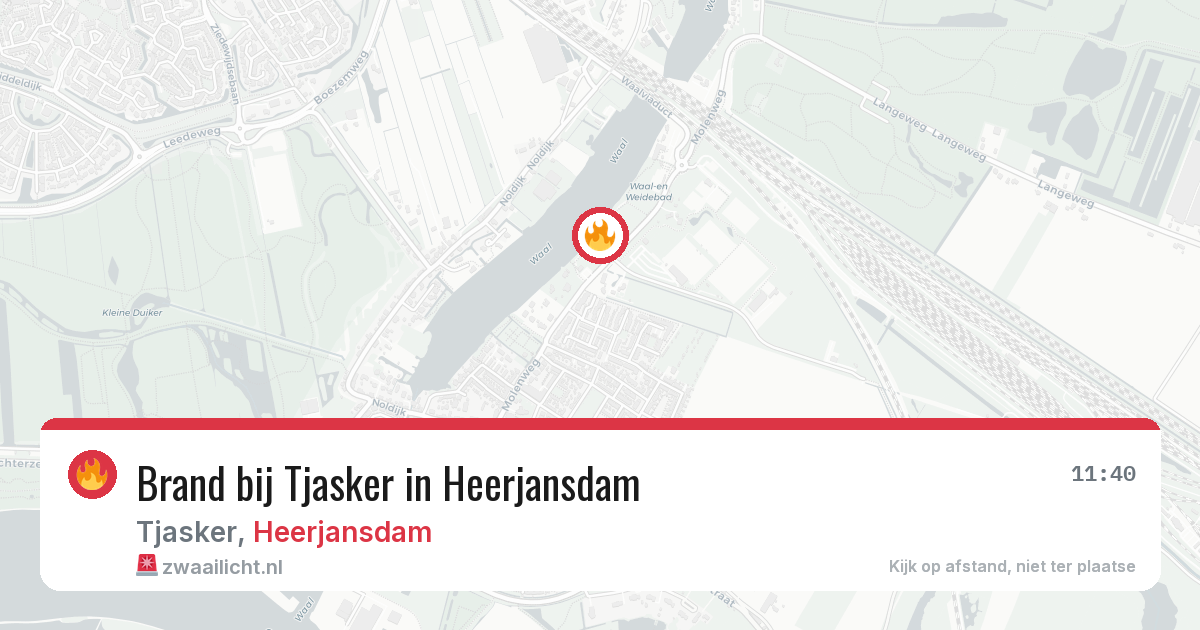 Brand bij Tjasker in Heerjansdam — 26 mei 2026