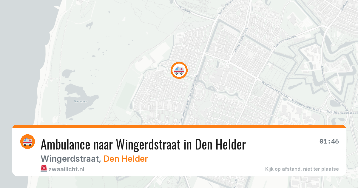 Ambulance naar Wingerdstraat in Den Helder — 9 feb 2026