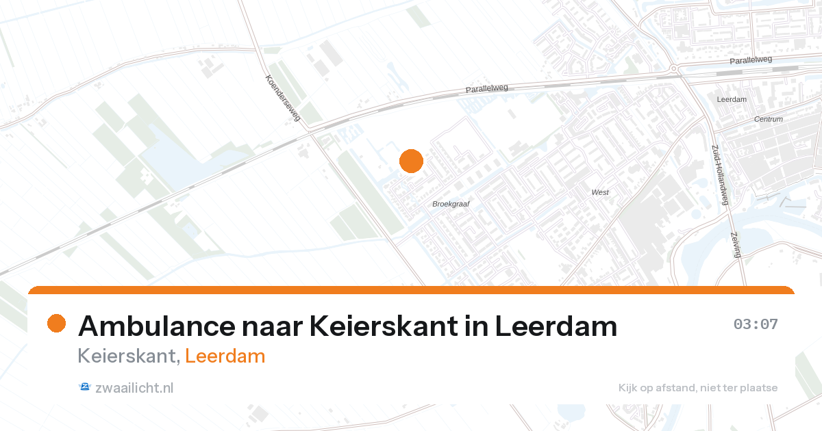 Ambulance naar Keierskant in Leerdam — 1 feb 2026