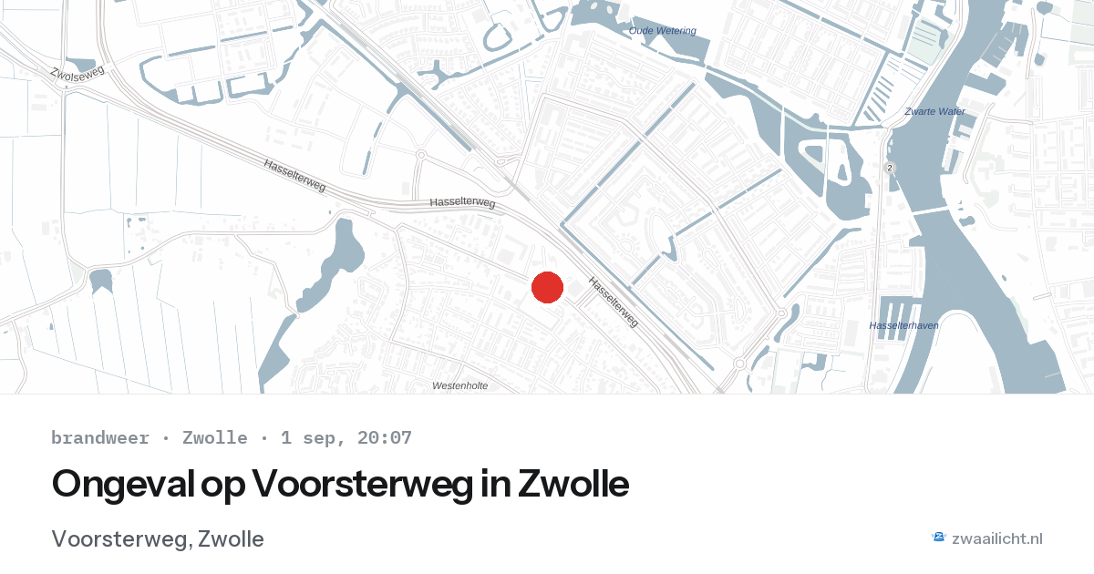 Ongeval op Voorsterweg in Zwolle — 1 sep 2026