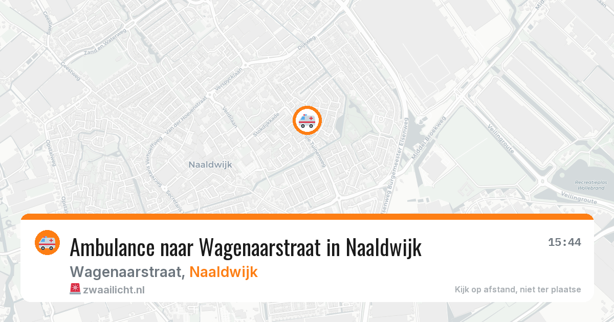 Ambulance naar Wagenaarstraat in Naaldwijk — 5 apr 2026