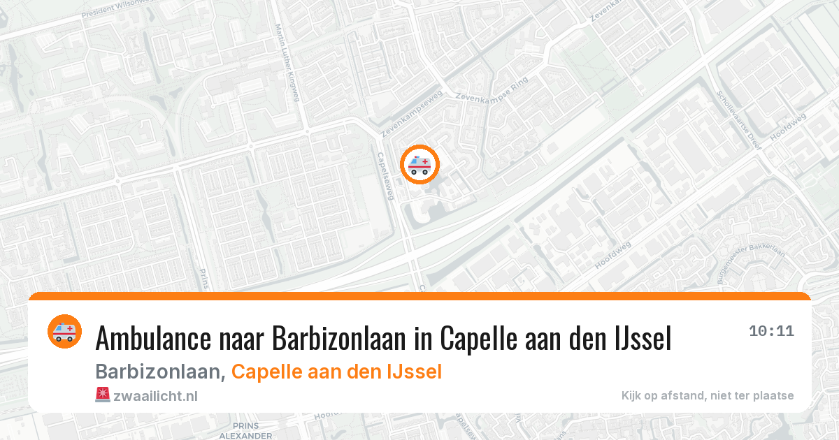 Ambulance naar Barbizonlaan in Capelle aan den IJssel — 17 jul 2026
