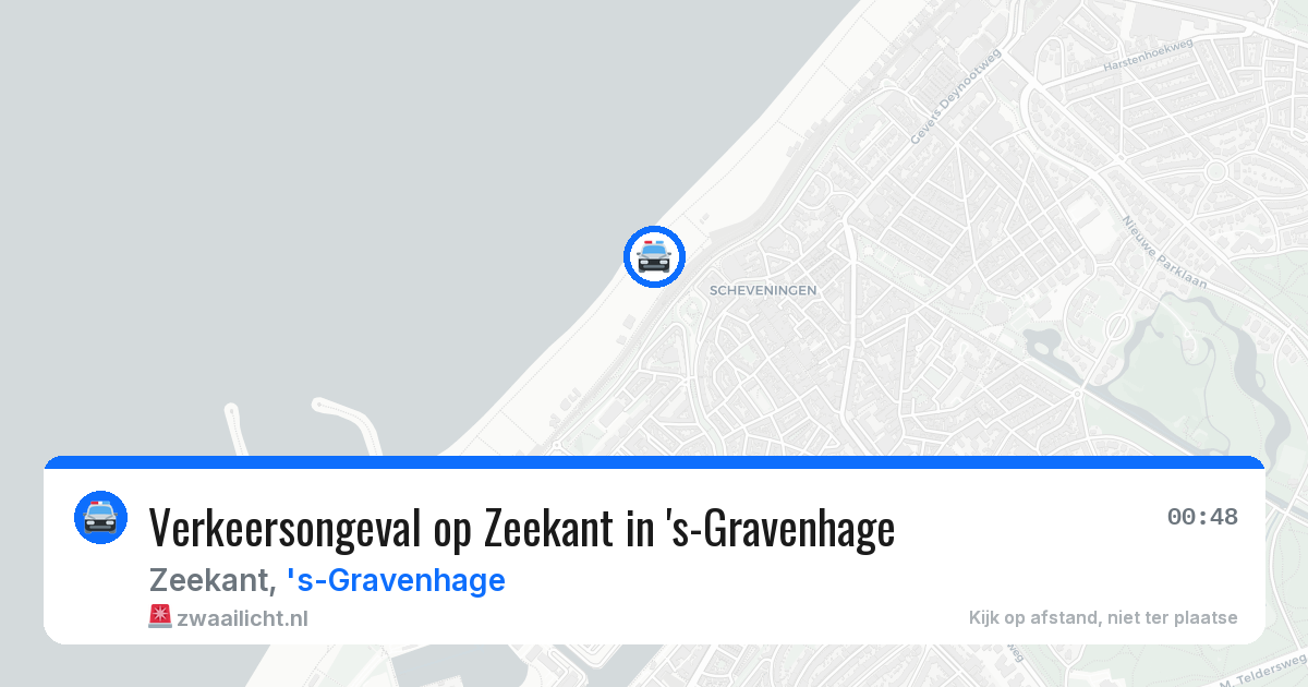 Verkeersongeval op Zeekant in 's-Gravenhage — 20 jun 2026