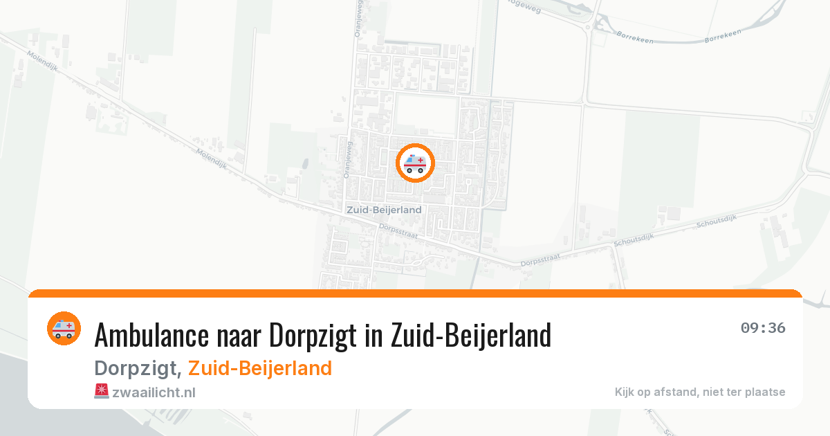 Ambulance naar Dorpzigt in Zuid-Beijerland — 30 jan 2026