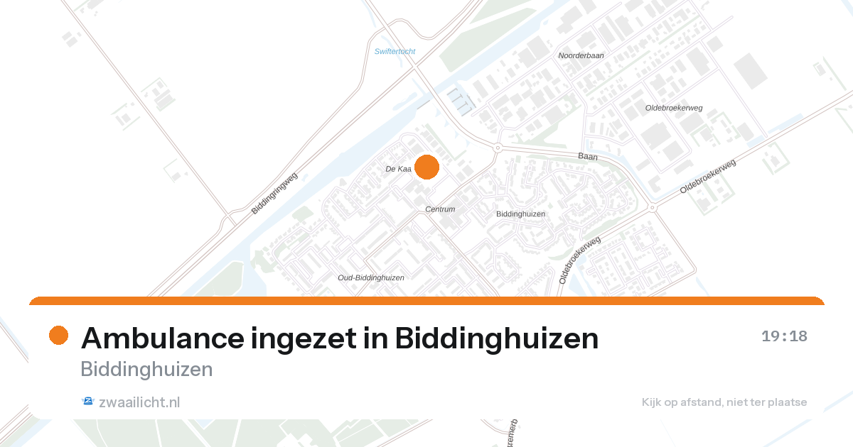 Ambulance ingezet in Biddinghuizen — 8 jul 2026