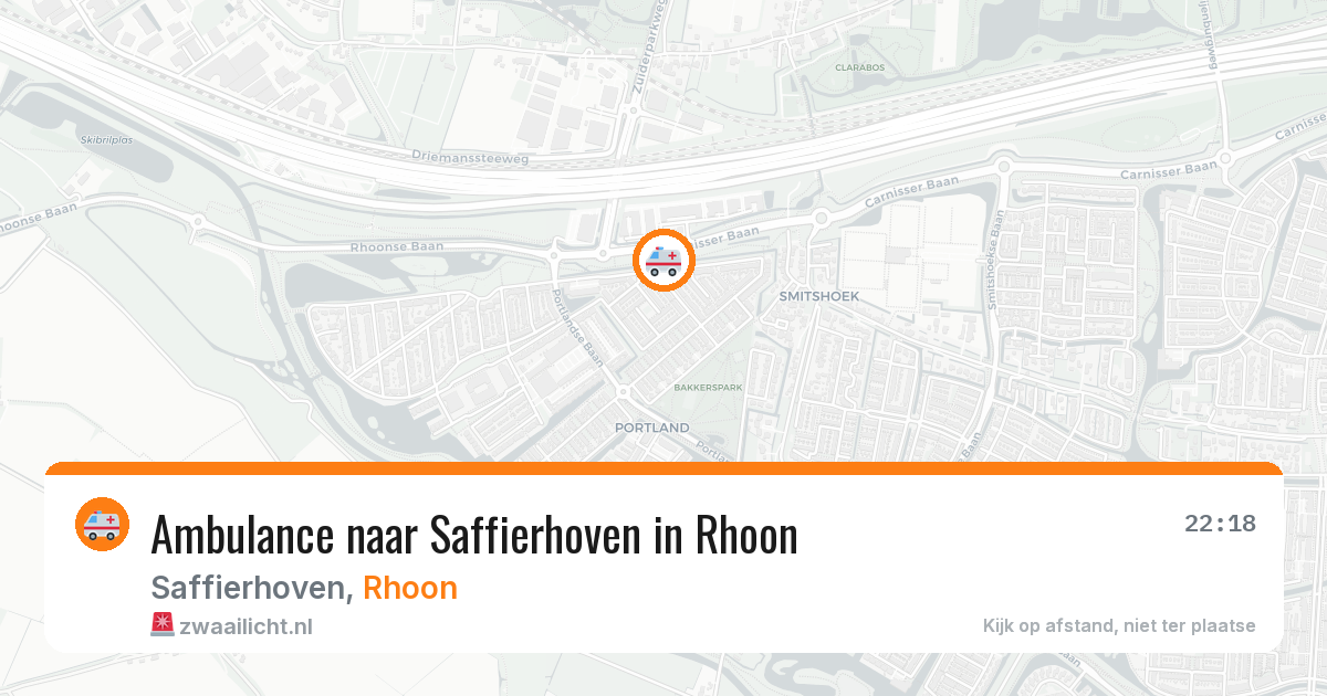 Ambulance naar Saffierhoven in Rhoon — 26 jun 2026