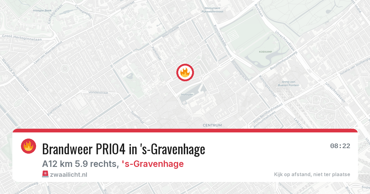 Brandweer PRIO4 in 's-Gravenhage — 13 apr 2026 | 🚨 Zwaailicht.nl