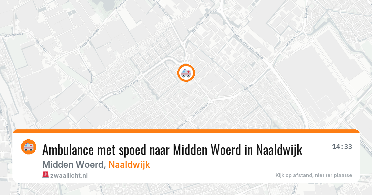 Ambulance met spoed naar Midden Woerd in Naaldwijk — 5 jul 2026