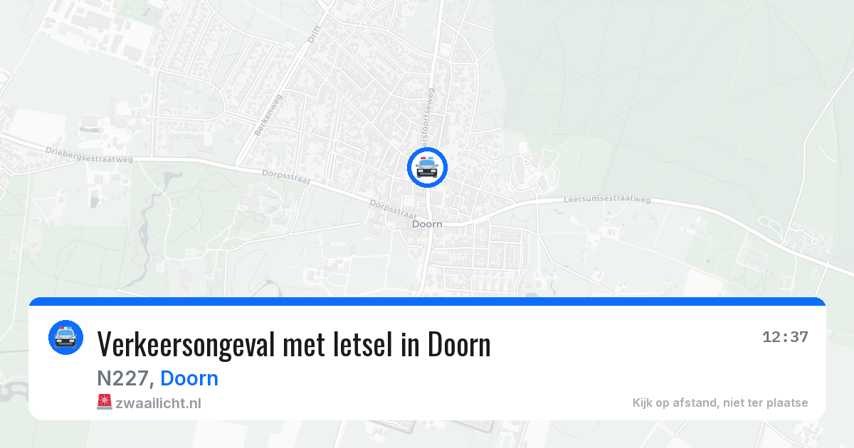 Verkeersongeval met letsel in Doorn — 31 mei 2026