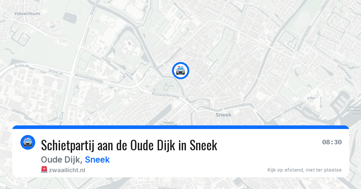 Schietpartij aan de Oude Dijk in Sneek — 29 jan 2026