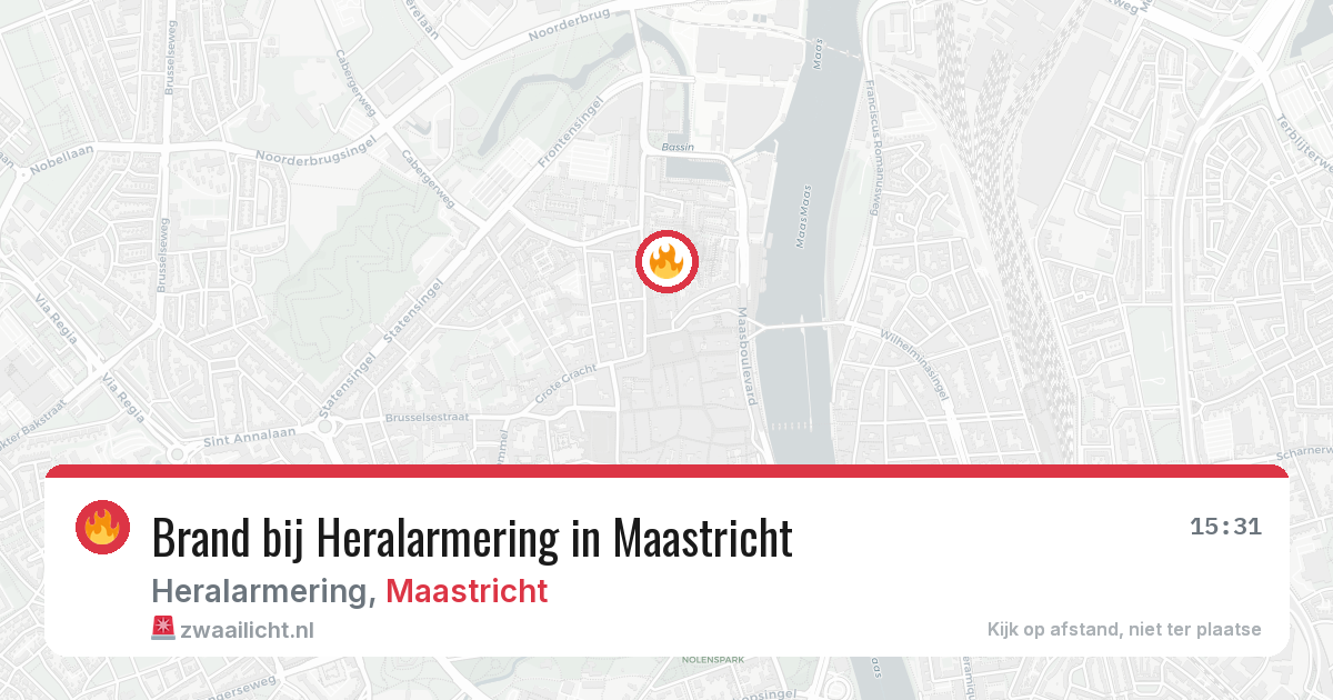 Brand bij Heralarmering in Maastricht — 23 mei 2026