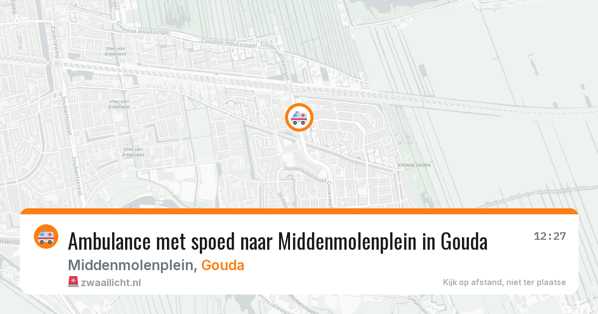 Ambulance met spoed naar Middenmolenplein in Gouda — 21 jan 2026