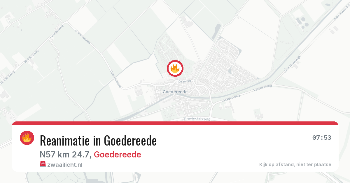 Reanimatie in Goedereede — 5 mrt 2026