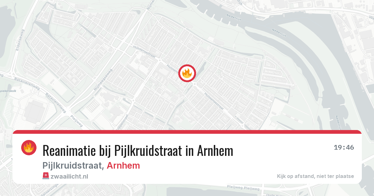 Reanimatie bij Pijlkruidstraat in Arnhem — 11 apr 2026