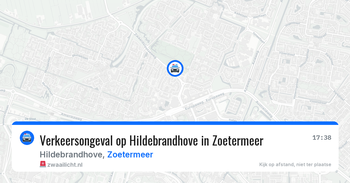 Verkeersongeval op Hildebrandhove in Zoetermeer — 23 jun 2026