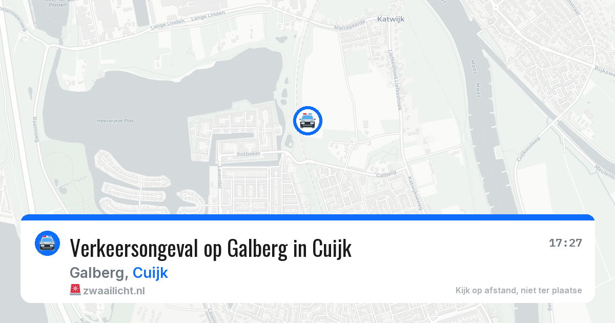Verkeersongeval op Galberg in Cuijk — 8 jun 2026