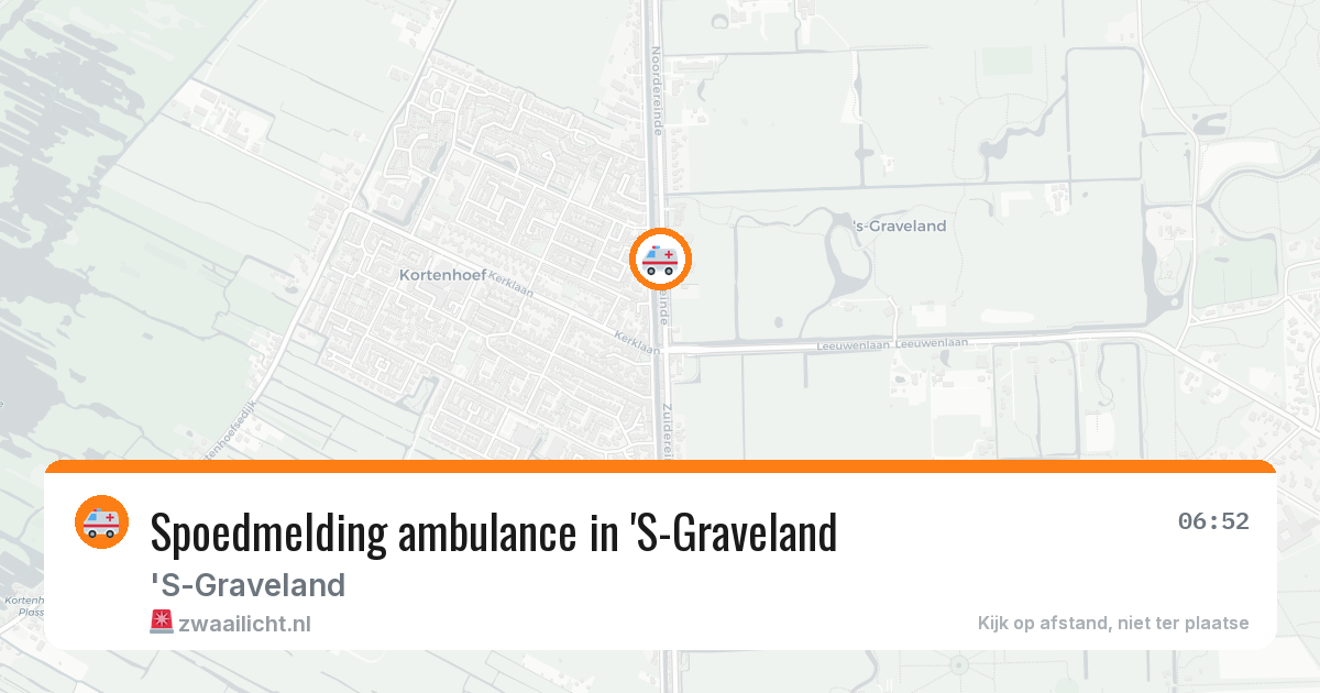 Spoedmelding ambulance in 'S-Graveland — 26 jan 2026