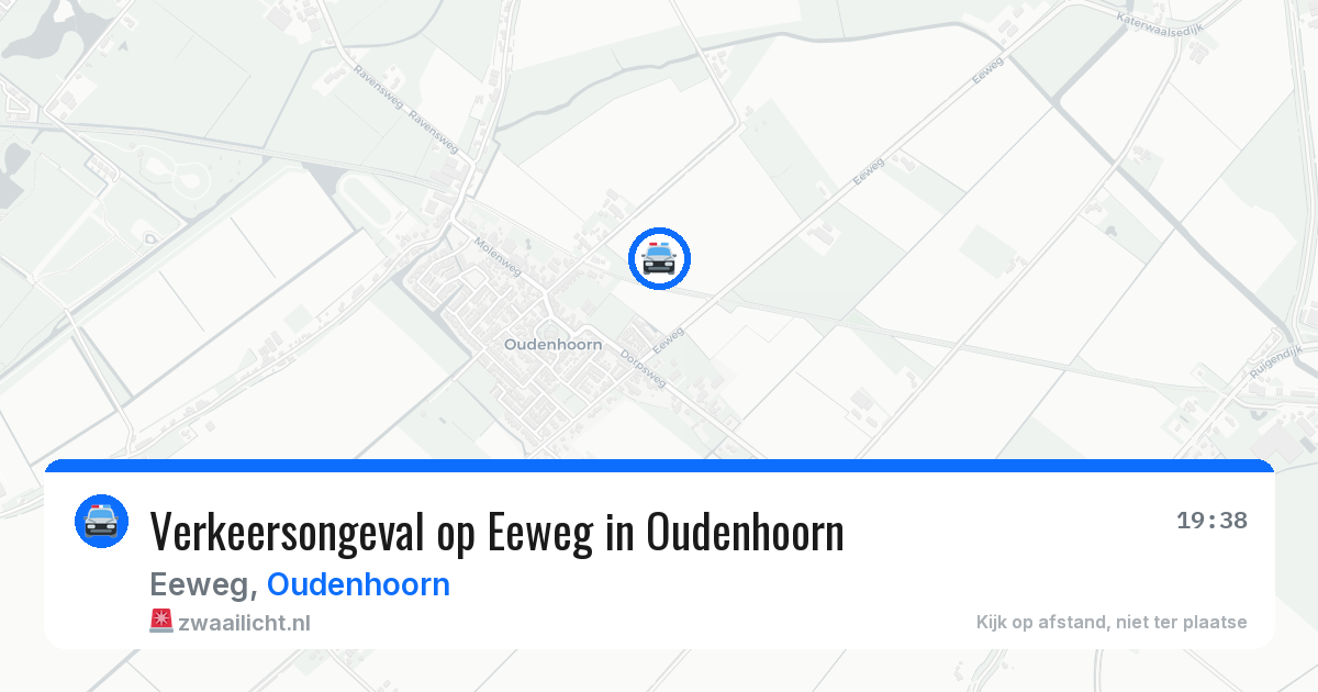 Verkeersongeval op Eeweg in Oudenhoorn — 1 aug 2026