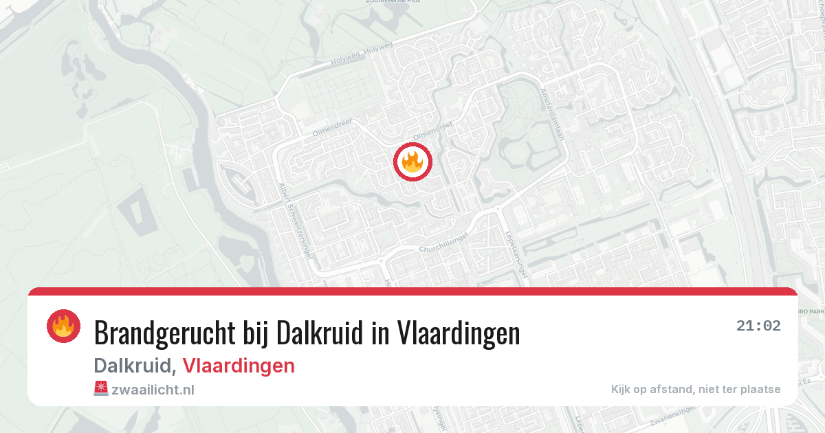 Brandgerucht bij Dalkruid in Vlaardingen — 8 jun 2026