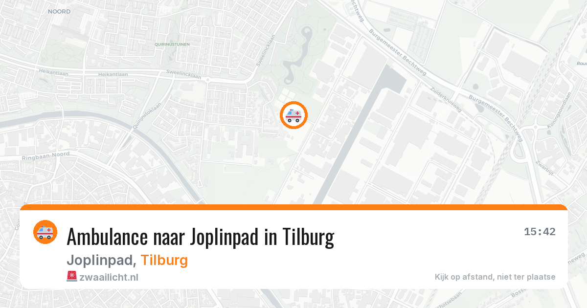 Ambulance naar Joplinpad in Tilburg — 26 mei 2026