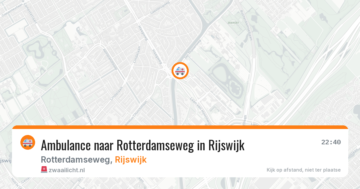 Ambulance naar Rotterdamseweg in Rijswijk — 30 mrt 2026
