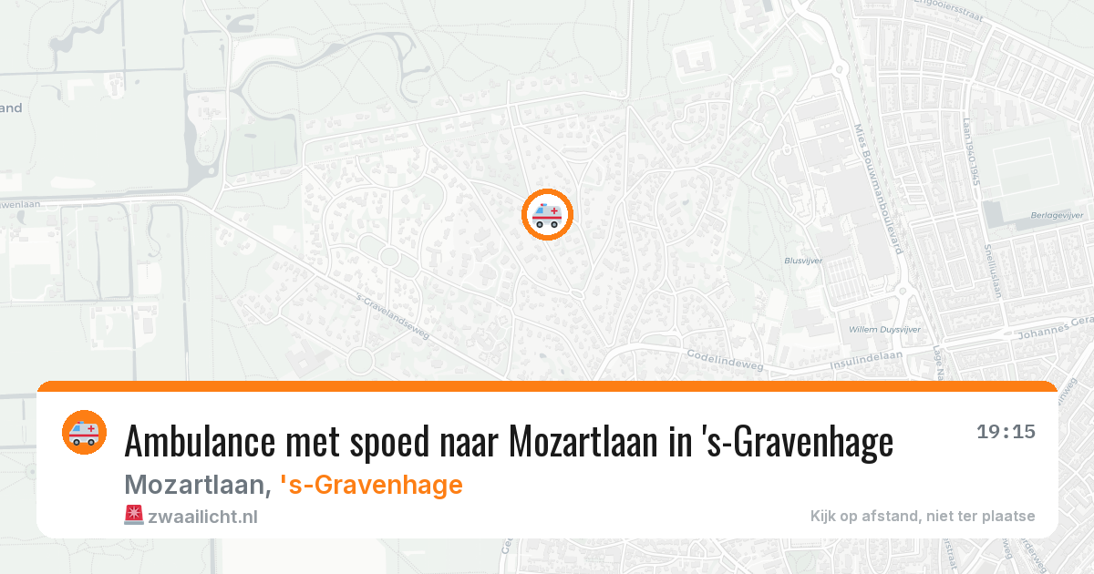 Ambulance met spoed naar Mozartlaan in 's-Gravenhage — 23 mrt 2026