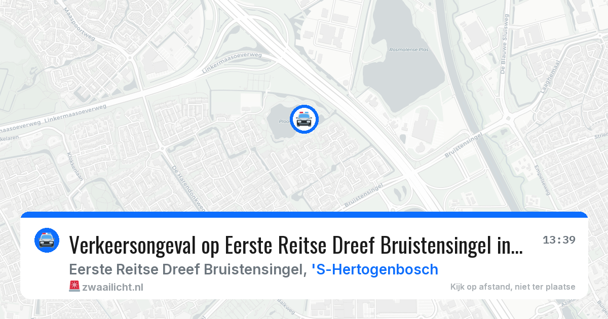 Verkeersongeval op Eerste Reitse Dreef Bruistensingel in 'S-Hertogenbosch — 10 feb 2026