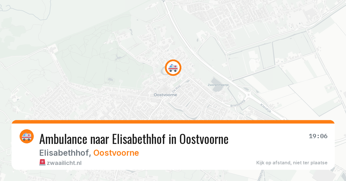 Ambulance naar Elisabethhof in Oostvoorne — 28 jun 2026