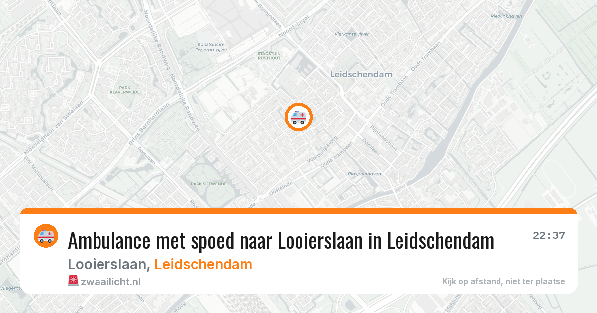 Ambulance met spoed naar Looierslaan in Leidschendam — 27 jun 2026