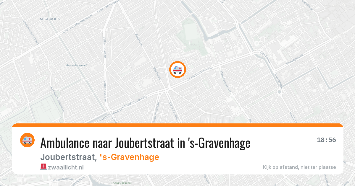 Ambulance naar Joubertstraat in 's-Gravenhage — 3 jun 2026