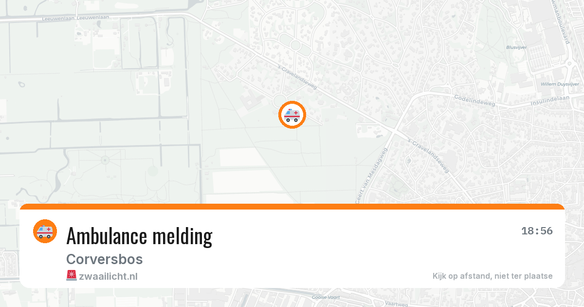 Ambulance melding — 6 mei 2026