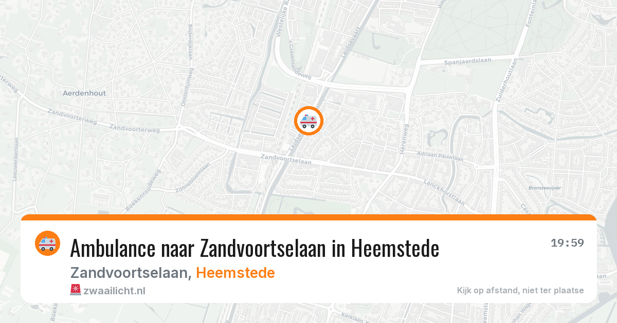 Ambulance naar Zandvoortselaan in Heemstede — 10 aug 2026