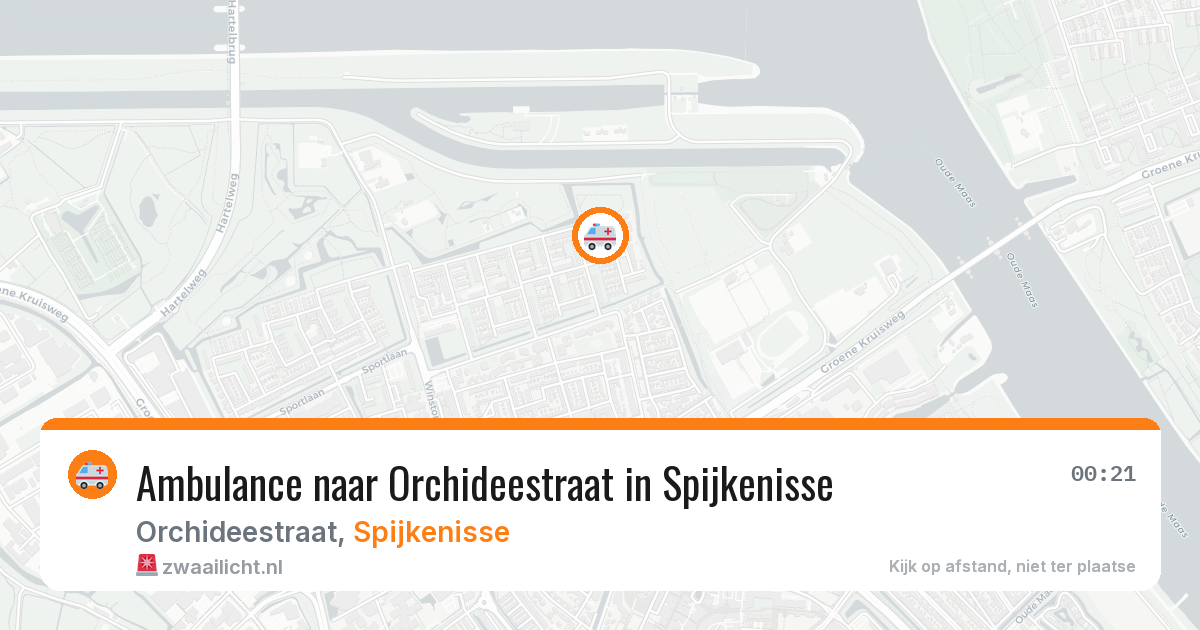 Ambulance naar Orchideestraat in Spijkenisse — 29 mei 2026