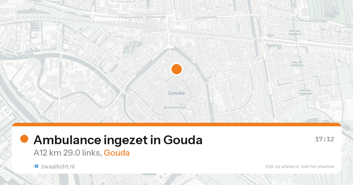 Ambulance ingezet in Gouda — 7 feb 2026 | 🚨 Zwaailicht.nl