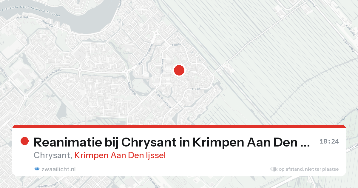 Reanimatie bij Chrysant in Krimpen Aan Den Ijssel — 23 aug 2026