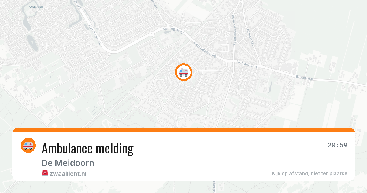 Ambulance melding — 27 jan 2026