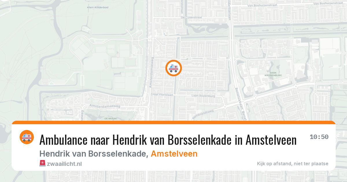 Ambulance naar Hendrik van Borsselenkade in Amstelveen — 21 mei 2026