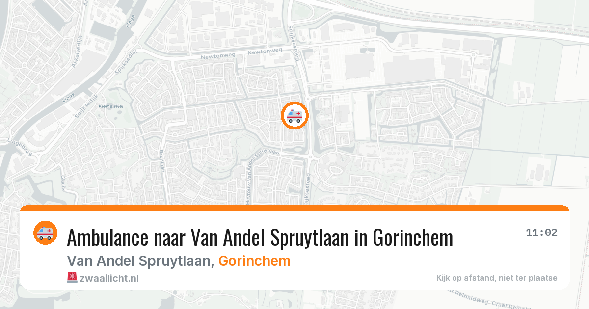 Ambulance naar Van Andel Spruytlaan in Gorinchem — 4 aug 2026