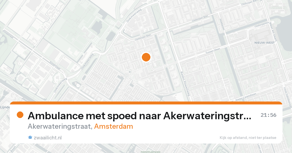 Ambulance met spoed naar Akerwateringstraat in Amsterdam — 7 feb 2026